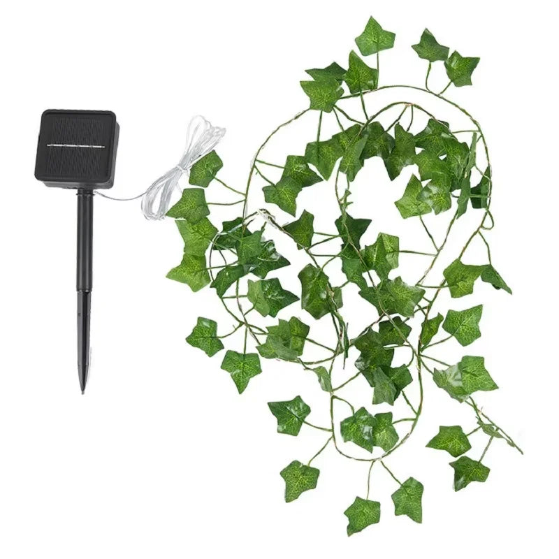 Floral Green Leaf String Lights